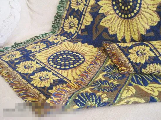 Бесплатная доставка одиночный/двойной размер синий/красный Подсолнух диван