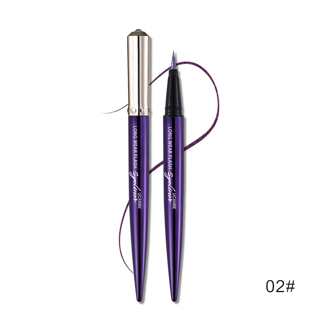 B UCANBE карандаш для подводки глаз Блестящий водонепроницаемый карандаш для подводки глаз перламутровый косметический макияж W0308 - Цвет: B