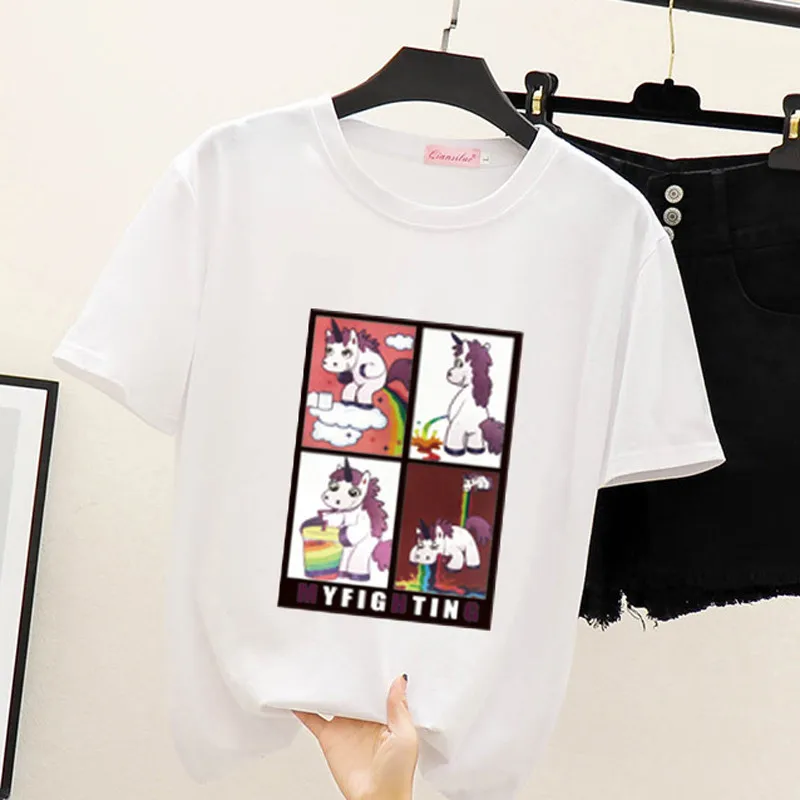 Летняя футболка с короткими рукавами для женщин Новые Топы влюбленных тонкий