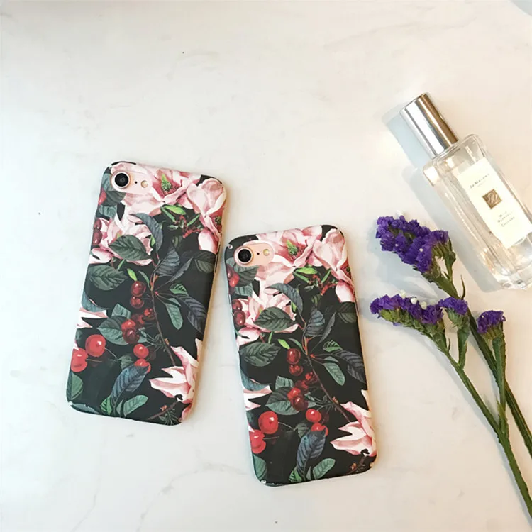Цветок Фрукты Жесткий PC Обложка Чехол для iPhone 7 plus 6 s |