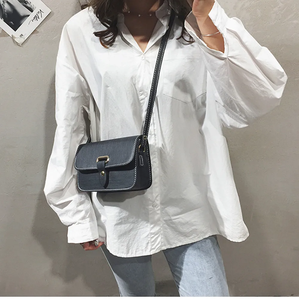 Женские сумки через плечо MOLAVE однотонные почтальонки на пуговицах 9330 2019|Сумки с