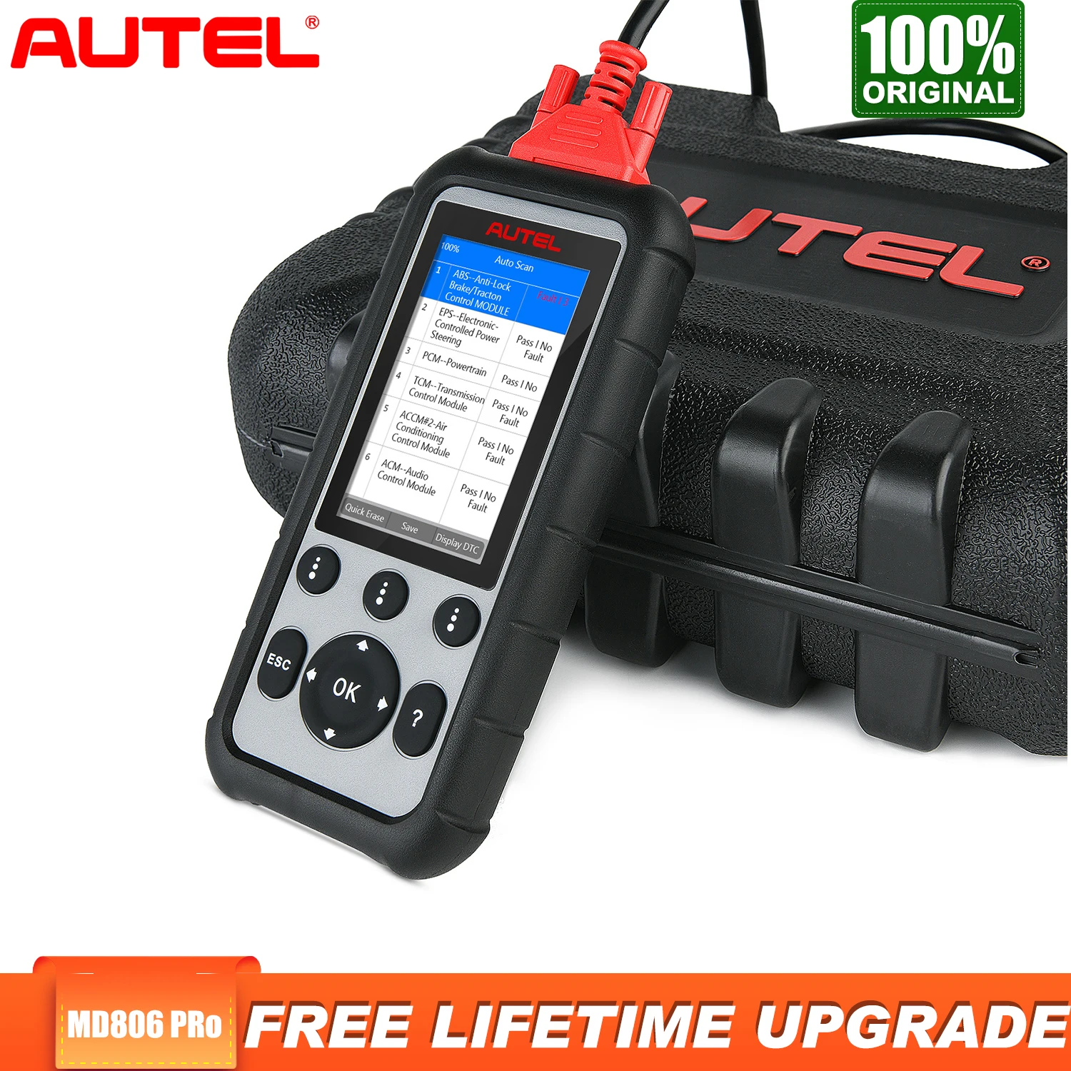 Autel MD806 Pro Obd2 сканер диагностический инструмент Автомобильная диагностика полная