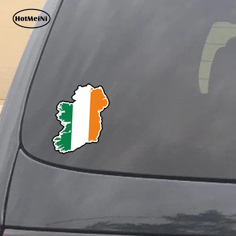 HotMeiNi наклейка для автомобилей 3D Ireland Eire флаг карта страна автомобильный Стайлинг