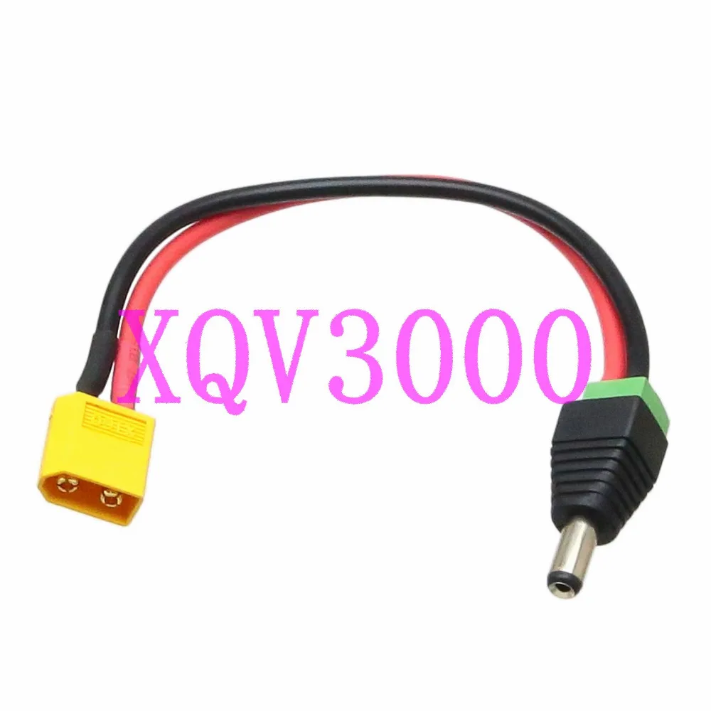 Шнур питания постоянного тока 5 5x2 1 мм штекер баррель к RC XT60 Мужской адаптер 14AWG 15