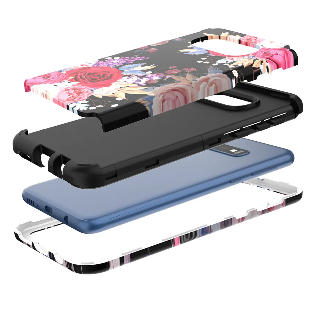 Для samsung Galaxy S10 S10 Plus S10e чехол,(Сверхмощный) трехслойный гибридный прочный армированный ударопрочный защитный чехол