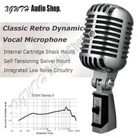 55sh dynamic vocal retro wired audio handheld microphone stand desktop mic holder tripod for 55 sh ktv karaoke recording mic