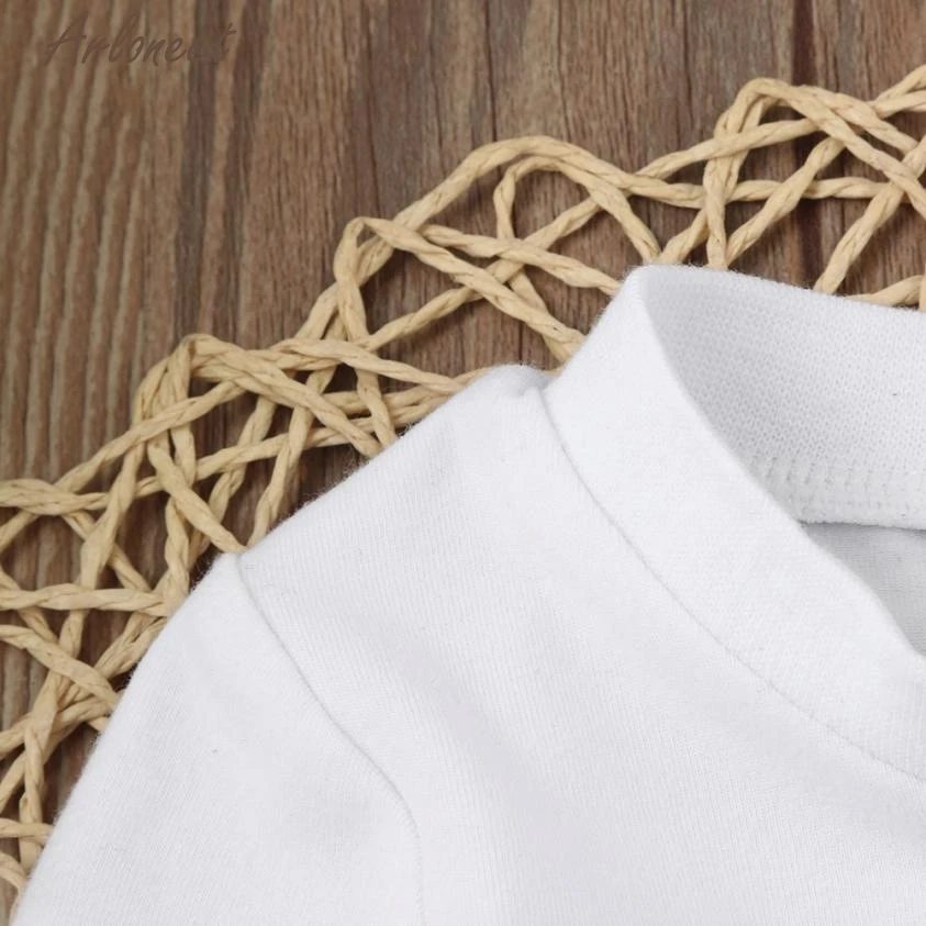 2017 Модные топы с рождественским принтом оленя для новорожденных мальчиков и