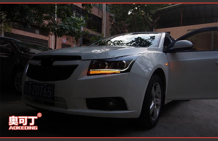 AKD автомобильный Стайлинг для Chevrolet Cruze фары 2009- светодиодный фары DRL фара Q5 Биксеноновые линзы Высокий Низкий луч парковка