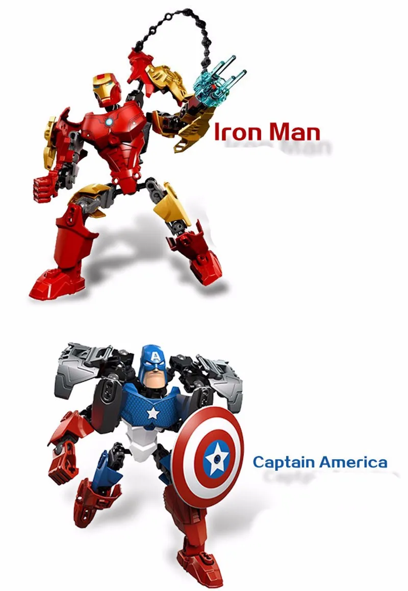 XINTOCH Marvel модель Мстителей строительные блоки игрушки Бэтмен Железный человек сборки фигурки ABS подарок для детей Прямая поставка