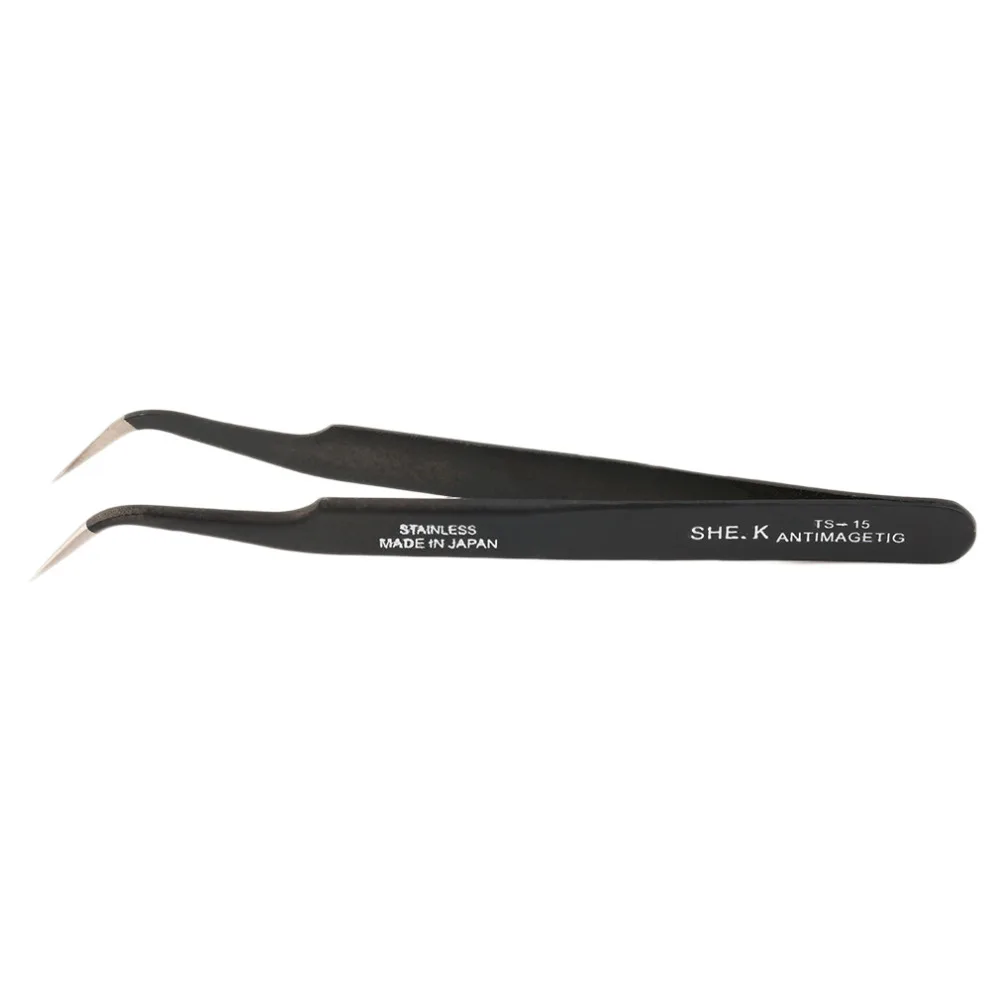 Non-magnetic Anti-static Fine Tip Straight Tweezer Tool Stainless Steel | Инструменты