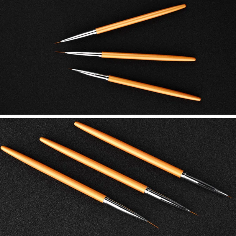 Набор инструментов для маникюра и педикюра 3 шт./компл. металлическая кисть