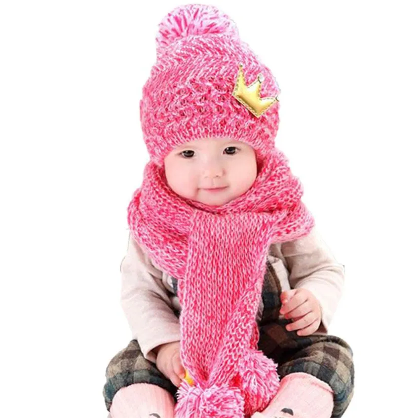 Коллекция 2017 года зимняя шапка для малышей Милая теплая шерстяная маленьких