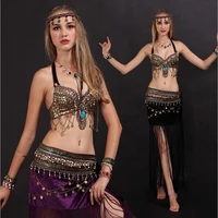 cheap newest women tribal belly dance costume set egyptian dance wear on sale nmmc011
