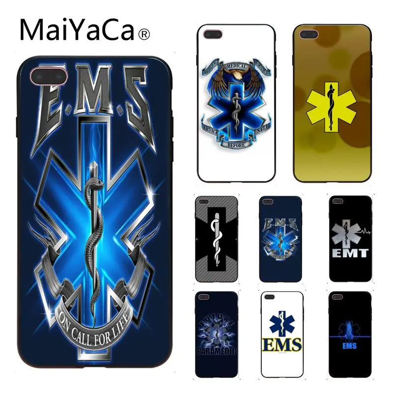 MaiYaCa Emt Ems медицинский логотип мягкий красочный чехол для телефона аксессуары для iphone 8 8plus 7 7plus 6 6plus 5 XS XR SE Чехол для мобильного телефона