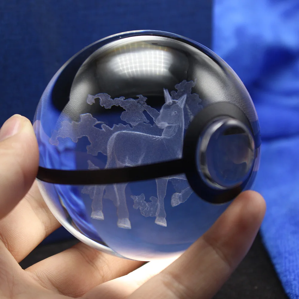 Светодиодный ночной Светильник 3D Pokemon Go гравировка Squirtle цифры Стекло мяч надувные игрушки для командной игры в покебол(ко дню рождения, подарки