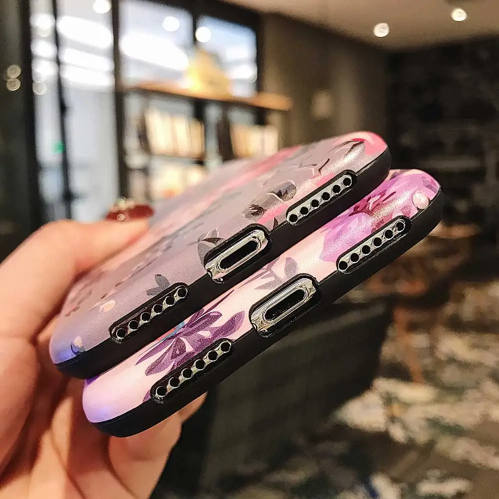 Чехол Boucho для телефона iphone 8 XS MAX XR чехлы 6 6S 7 Plus X Ретро Цветочный чехол накладка