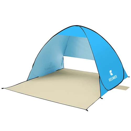 Light blue Наружные автоматические палатки для кемпинга пляж Открытый 2 Человек Палатка Мгновенный Всплывающий открытый тент анти УФ Sunshelter - Цвет: Light blue