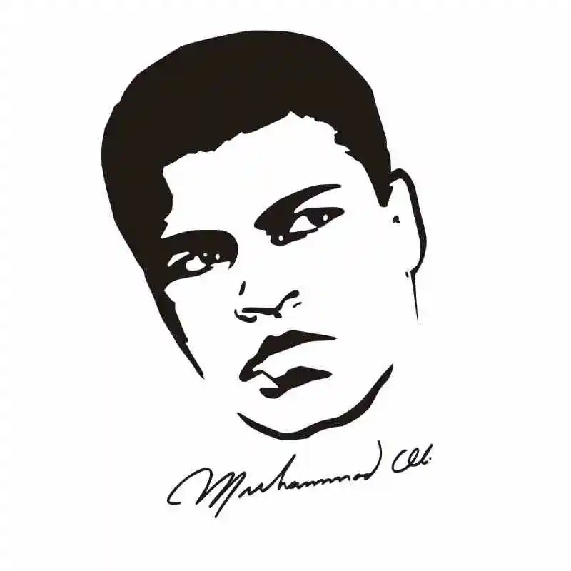 Muhammad Ali боксерские настенные Стикеры перчатки бесплатные боевые плакаты