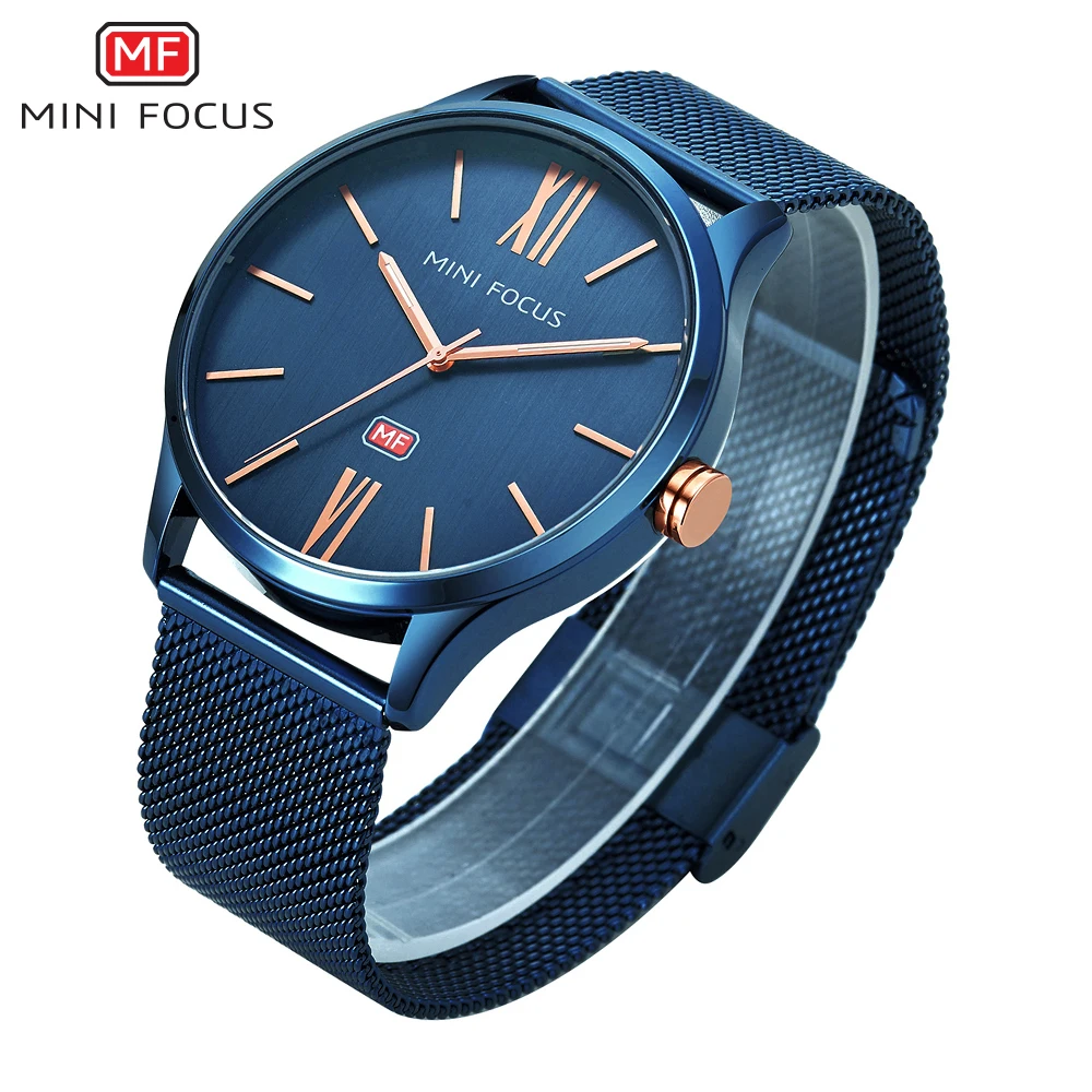 MINIFOCUS мужские часы Топ люксовый бренд спортивные кварцевые наручные Мужские