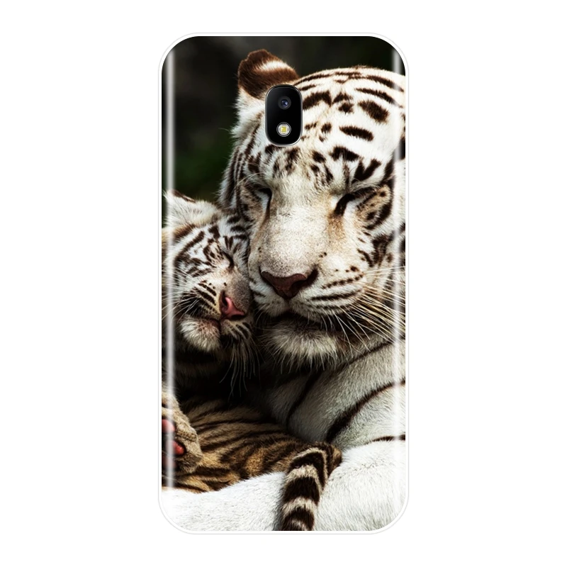 Задняя крышка для Samsung Galaxy J2 J5 J7 Prime силиконовый чехол с тигром J4 J6 J8 Plus 2018 J3 2015 2016