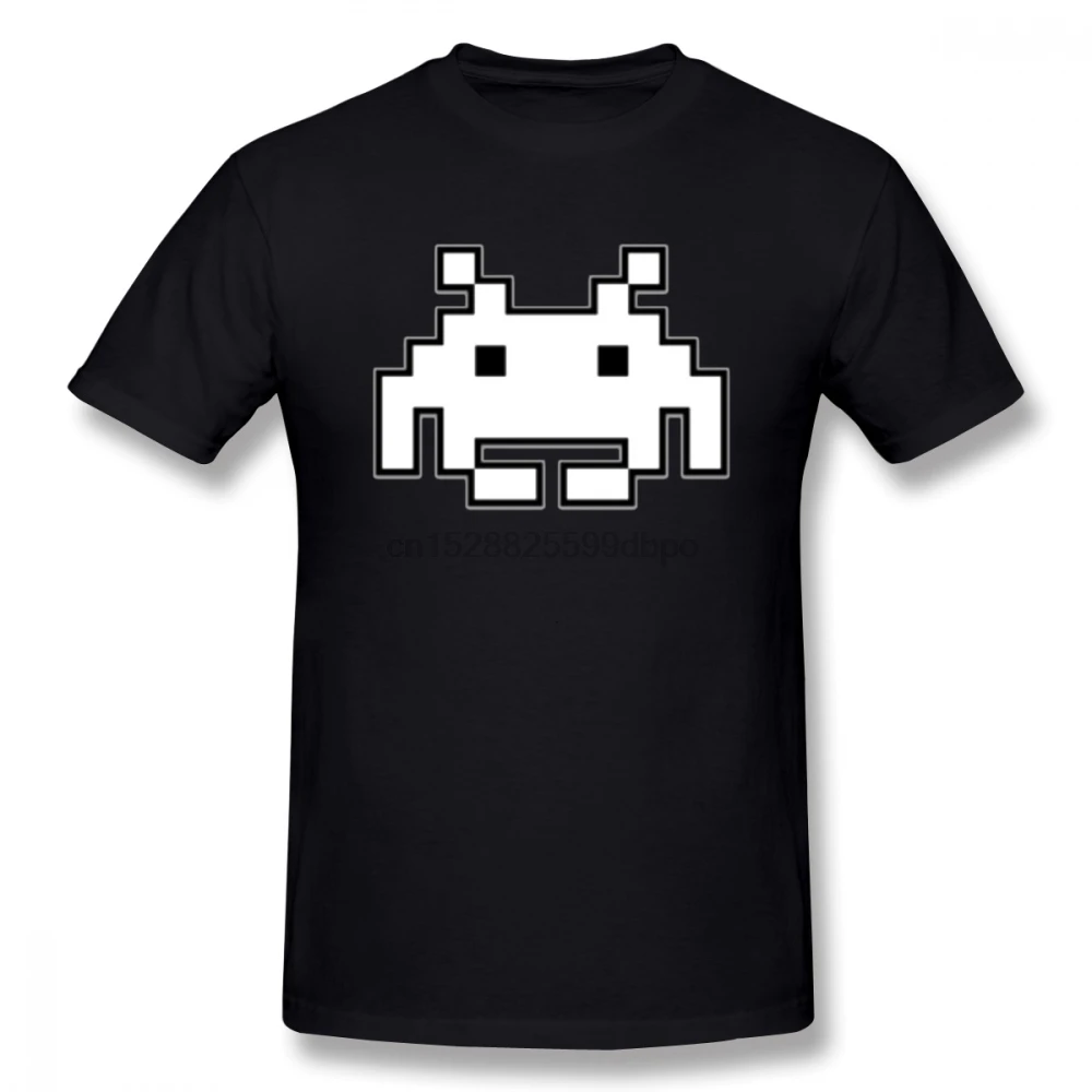 Классическая футболка Space Invader для мужчин Повседневная S 6XL большой размер Homme