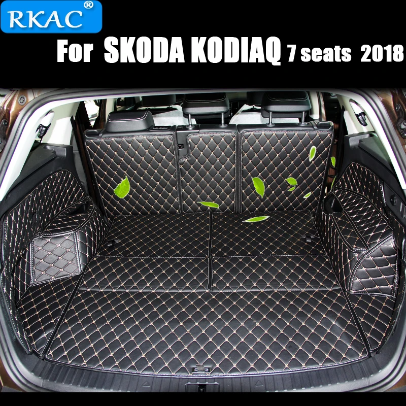 Автомобильные коврики для багажника RKAC SKODA KODIAQ 7 мест 2018 водонепроницаемые