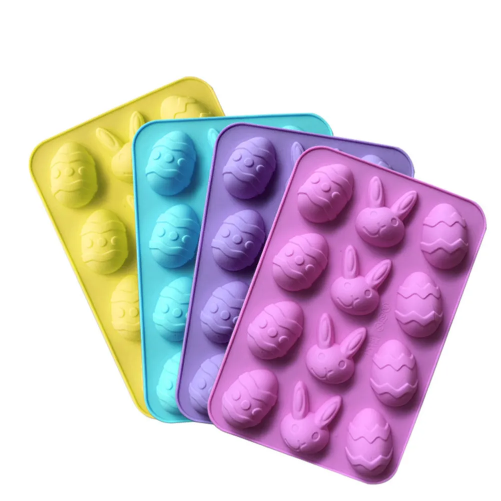 Силиконовая форма для выпечки в форме пасхального яйца 6 ячеек 3D торта маффинов