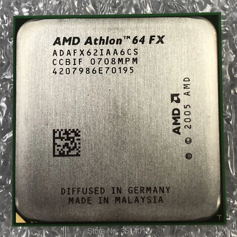 AMD Athlon 64 FX-62 FX62 FX 62 2,8 ГГц двухъядерный процессор процессор ADAFX62IAA6CS Socket AM2