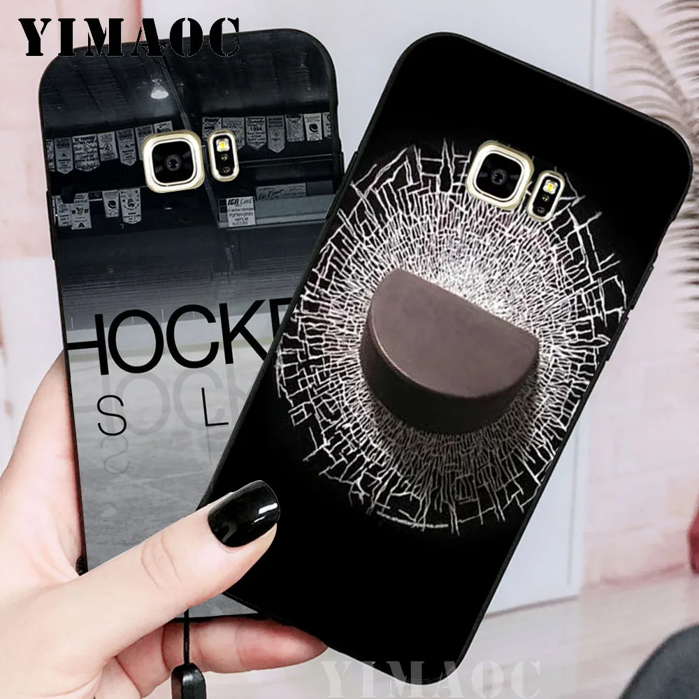 YIMAOC Hockey Mom Soft Case for Samsung Galaxy S10 Plus S10e S6 S7 Edge S8 S9 J6 M10 M20 M30 |