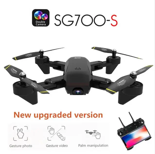 SG700 S RC Квадрокоптер с 1080 P камера Широкоугольный селфи Дрон пальмовое управление