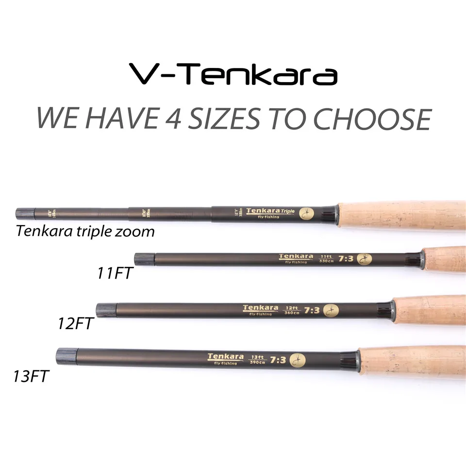 Maximumcatch 9ft-13ft Tenkara Rod Combo Телескопический Fly Rod& Tenkara Line& Fly& Водонепроницаемая коробка& кусачки