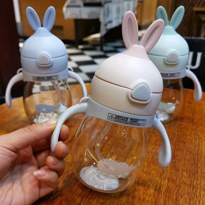 Бутылка для воды с соломинкой младенцев 320 мл|Бутылки воды| |