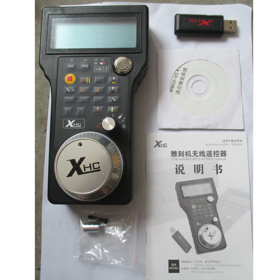 Новый CNC 3 осевой маховик беспроводной USB MPG Подвеска NC для ЧПУ маршрутизатор xhc hb03