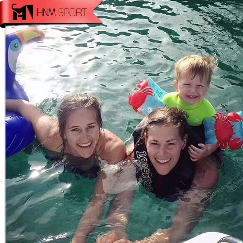 1 пара надувных нарукавников для плавания ПВХ краб фламинго|inflatable arm|inflatable arm bandsswim