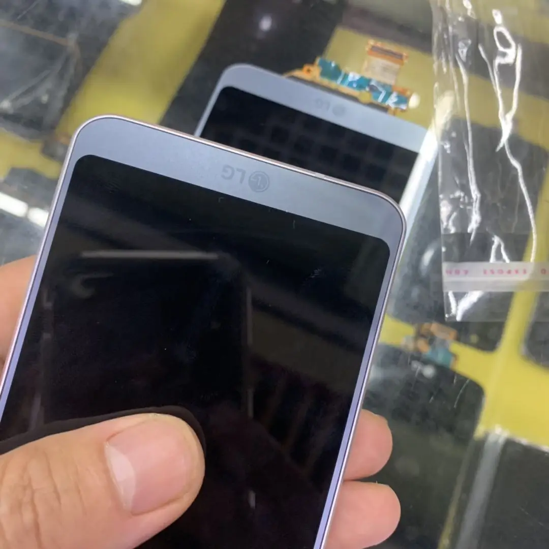 Оригинальный ЖК + оригинальная рамка для LG G6 Platinum серый синий дисплей H870 H873 VS998