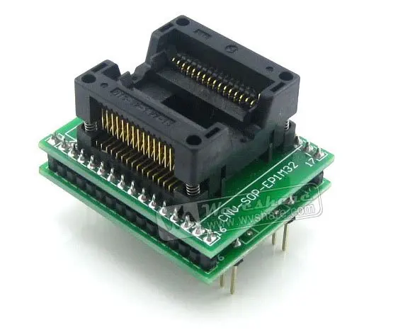 SO32 SOIC32 SOP32 до DIP32 (B) фотоадаптер Enplas IC тестовый разъем 1 27 мм Шаг 11 25