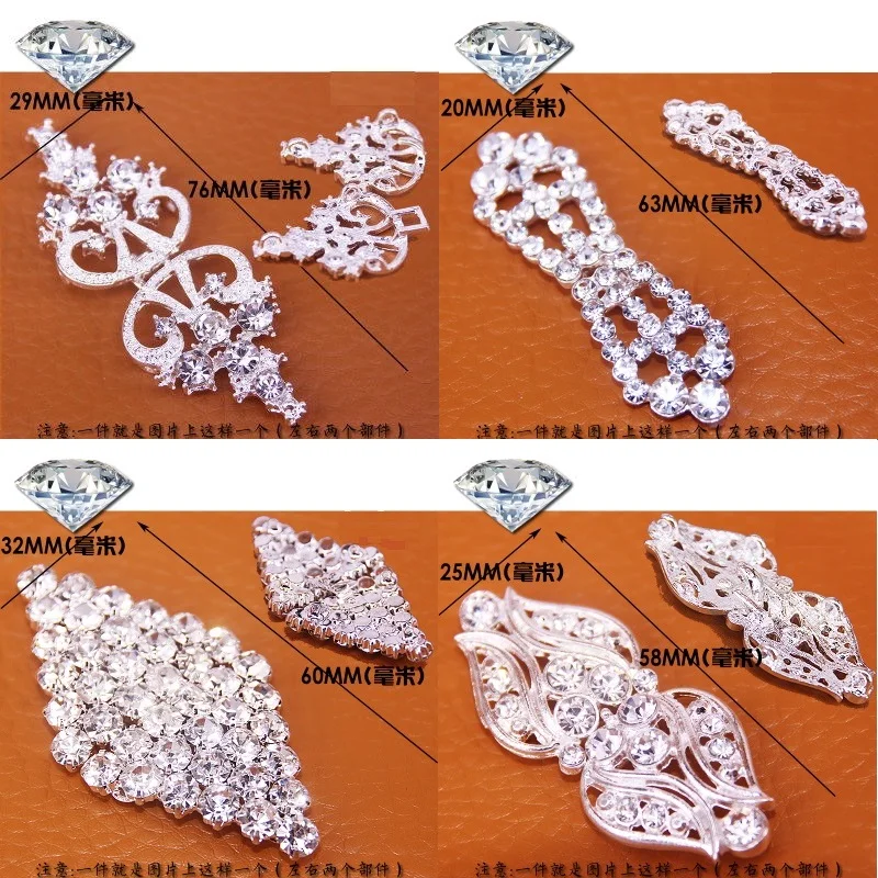 

HOT 20pcs/lot Rhinestone Buckles Buttons Coat Decorative Fashion Jewelry Buttons Wholesale Clothing Accessories Combined Buttons
