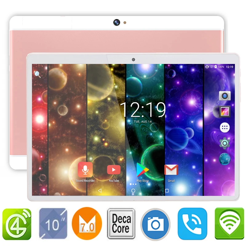 Бесплатная доставка DHL Android 7 0 MTK6797 4G RAM 64G ROM 10 ядер дюймов 190*1200 IPS экран WiFi/LTE планшет