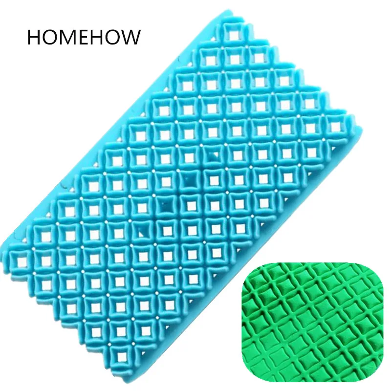 1 шт./лот большой размер Алмазная решетка текстура прессованные инструменты для