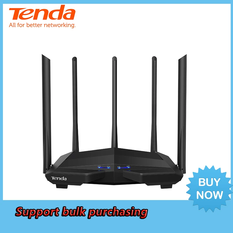 AC11 Tenda AC11 AC1200M Беспроводной Wi-Fi маршрутизатор с 2,4G/5,0G антенна с высоким коэффициентом усиления покрытия для дома Dual Band Беспроводной маршрутизатор, приложение Управление - Цвет: AC11