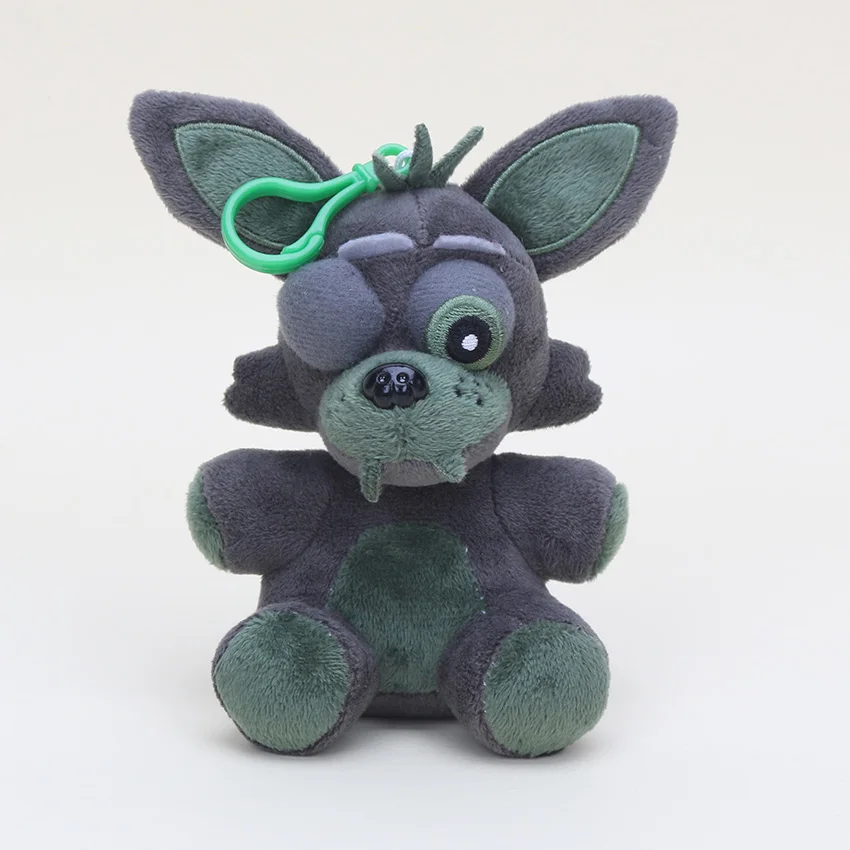 14 см пять ночей у Фредди 5 кошмар Фредди Fazbear Mangle bonnie foxy пружинная ловушка FNAF мягкие игрушки подвески, брелоки куклы - Цвет: 14cm phantom foxy