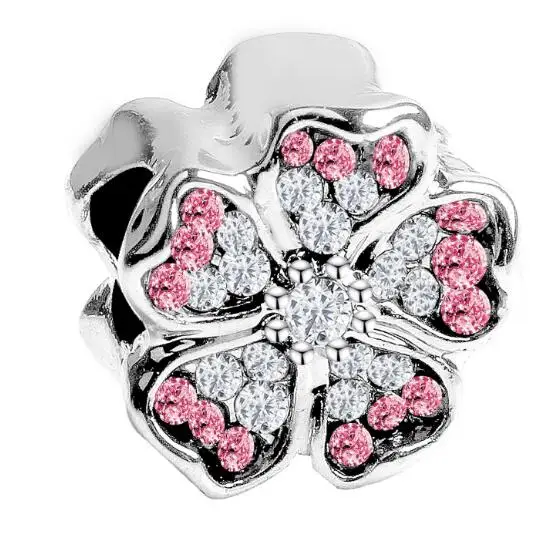 Hot Sale Flower Leaves Star Tree Arrow Crystal Heart Pandora Charms Beads Fit Original Bracelets &amp Bangles Making Jewelry Gifts |