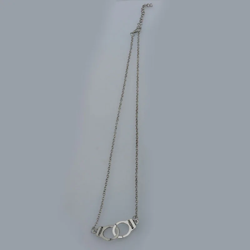 1 шт. ожерелья-подвески в форме наручников женское ювелирное изделие чокер