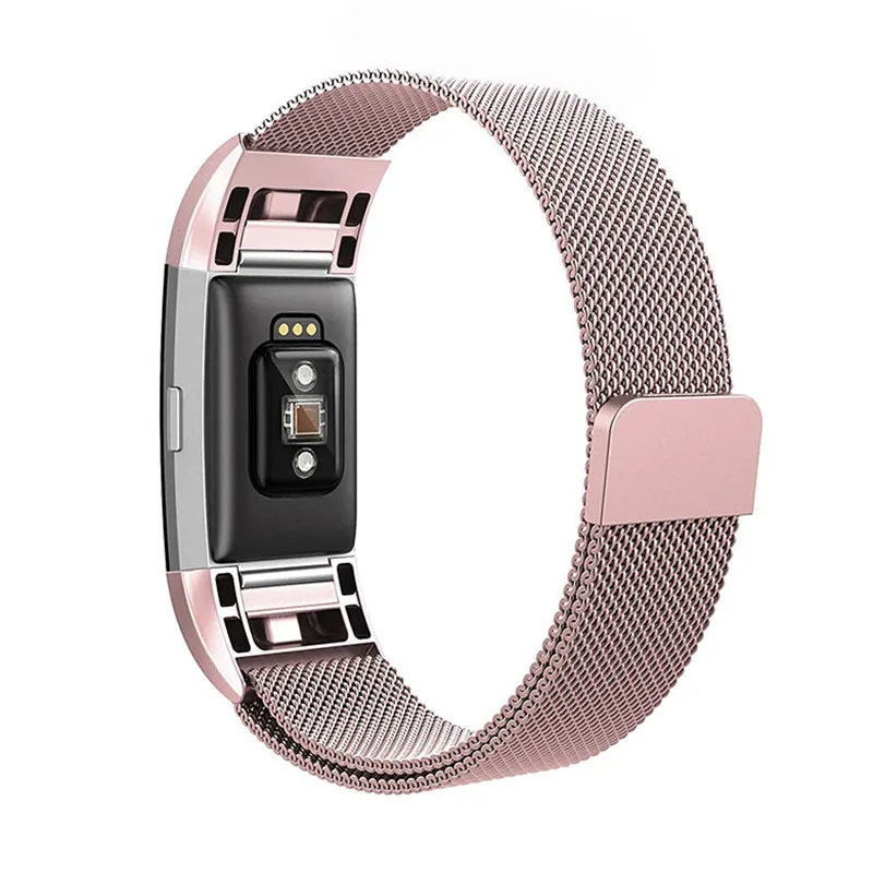 Миланская петля для Fitbit Charge 2 Hr ремешок замена наручный браслет из нержавеющей