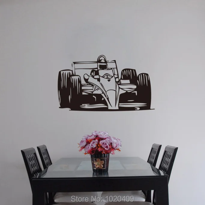 Y5703 гоночный автомобиль искусство милые контуры дизайн стены виниловая наклейка