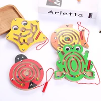 montessori toys educational wooden toy for children early learning magnetic maze puzzle labyrinth brain teaser game educativo