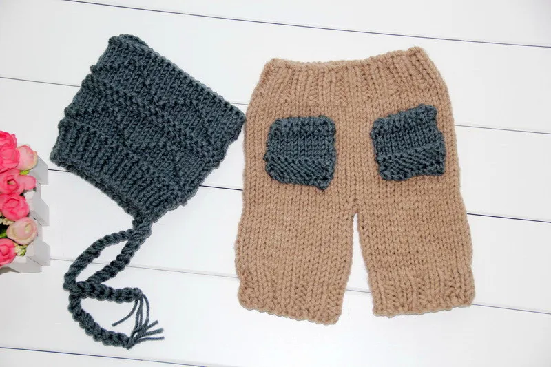 Бесплатная доставка вязаный реквизит для фотосъемки новорожденных детская