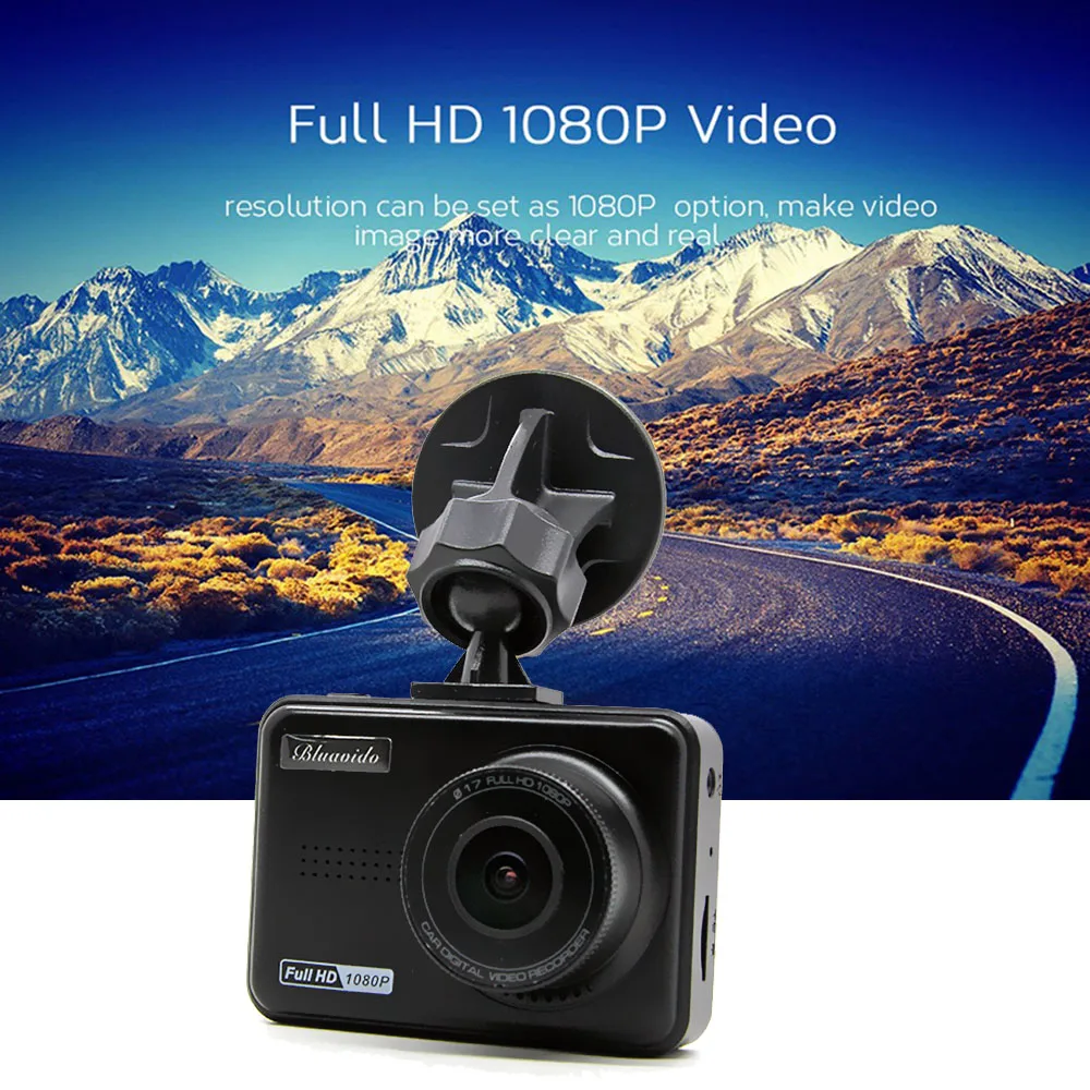 Bluavido Full HD 1080P Автомобильный видеорегистратор IMX323 WDR с функцией ночного видения