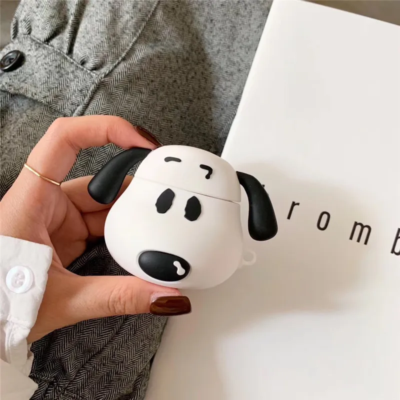 Для AirPods dog 3D чехол наушники для Airpods 1 2 аксессуары защитный с подвесным кольцом |