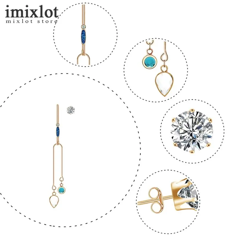 Imixlot 1 шт. Винтаж Панк золото-изделие с длинными кисточками Длинные Висячие серьги